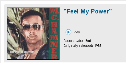 Now you're playing with MY POWER