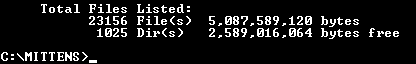 23156 files total, but imagine how many bowls of corn flakes that would be!