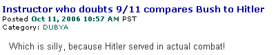 ah, but it was a *jazzercise* instructor.