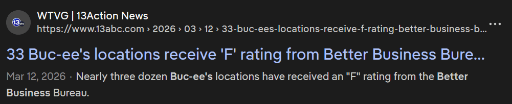 And then they mock you by using that F to change their name to Fuc-ee's and their customer base just like them more