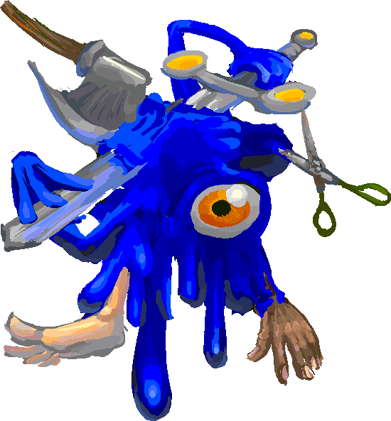 those four-fingered blue hands are eerily familiar