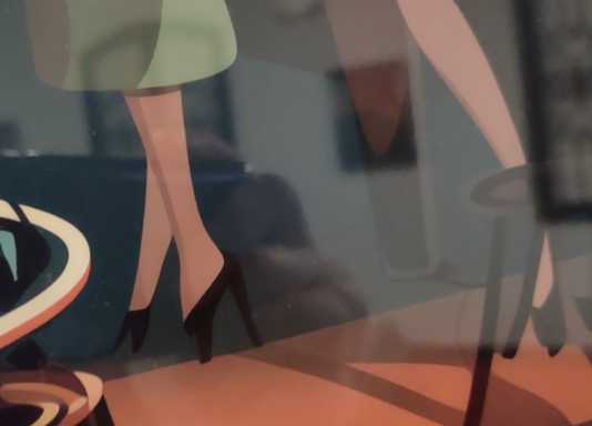 the erratic reflections from the light in the room lack any power to make this worse