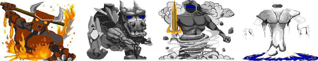 wind elemental got the harpey's sword but due to lacking clear facial features i am uncertain how it feels about that