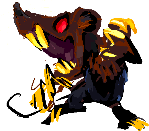 if you run out of claws and teeth just use french fries